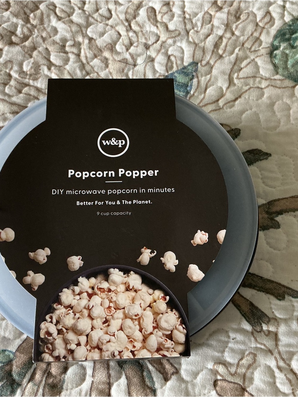 Popcorn Popper siliconeMicrowave Popcorn Maker - Gray